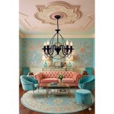 VK HOME AYDINLATMA HÜMAYUN 5 Lİ AVİZE (SİYAH)