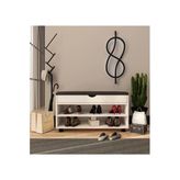 Vm Vertex Mobilya Alin Beyaz Ayakkabılık Bench