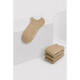 Vogel Erkek Sneaker Çorap Bej - 3lü Set