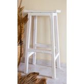 Vogel Home Design Bar Taburesi Ahşap Eskitme - Beyaz