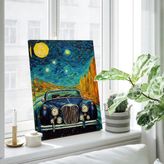 Vogloo Klasik Araba Dikey Kanvas Tablo