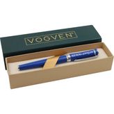 Vogven Marka Isme Özel Metal Roller Kalem - Renk Seçenekli - Mavi