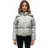 Volans Moda Kapşonlu Şişme Mont - 36 - Yeşil