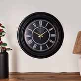 Volante Rustic Vintage Duvar Saati - Siyah - 45 cm