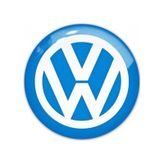 Volkswagen 3D Sticker Mavi 2 Adet