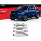 Volkswagen Amarok 2010> Krom Kapı Kolu 4 Kapı Paslanmaz Çelik - 315 Gri