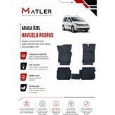Volkswagen Caddy 2014 Model 4d Ekstra Havuzlu Paspas - Siyah