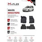 Volkswagen Caddy 2024 Model 4d Ekstra Havuzlu Paspas - Siyah