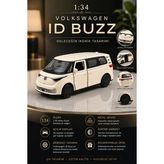 Volkswagen ID Buzz 1:34 Beyaz Metal Diecast Çek Bırak Model Araba