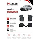 Volkswagen Jetta 2017 Model 4d Ekstra Havuzlu Paspas - Siyah