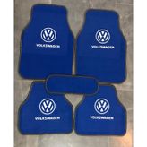 Volkswagen Logolu Mavi Halı Paspas Çift Kat
