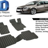 Volkswagen Passat B7 2015 3D Havuzlu Paspas