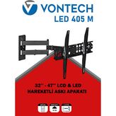 Vontech VT-405 M 32"-47" LCD/LED TV Hareketli Askı Aparatı Yukarı Aşağı Montaj Tipi