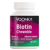 Voonka Biotin Chewable 5000 mcg 60 Çiğneme Tableti