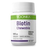 Voonka Biotin Chewable 5000 mcg 62 Çiğneme Tableti