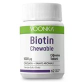 Voonka Biotin Chewable 60 Çiğneme Tableti 8682241302079