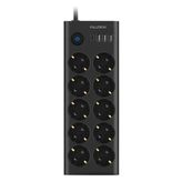 Vothoon Fulltech FTR14 Type-C Girişli 3 USB Akım Korumalı 10'lu Priz