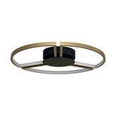 Voxlamp Segmented Plafonyer Led Avize 60 Cm 67 Watt Gold-Siyah
