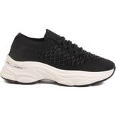 Voyager Siyah Triko Örme Kadın Sneaker - Renkli