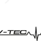 Vtec V Tec V-tec Kalp Ritmi Sticker