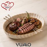 Vuao Yivli Oval Porselen Servis Tabağı Gold Yaldızlı Sunum Tabağı Lüks Beyaz Kayık Tabak Büyük Boy Kalabalık Misafir Sunum Tepsisi Meyve Kahvaltı Yemek Tabağı Masa Çeyizlik Sunum Tabağı 36CM x 26CM x 6cm