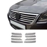 Vw Passat 3C Krom Ön Panjur 2005-2010 8 Parça Paslanmaz Çelik