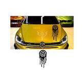 Vw - Volkswagen Logo Kan, Erime Araba Sticker