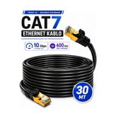 Vwin 30 Metre Cat7 İnternet Ağ Kablosu Utp Ftp 10 Gbps Yüksek Hız 600 Mhz Bant Genişliği Ethernet Cable