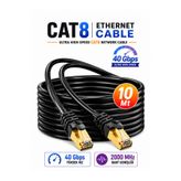 Vwin Cat8 Ultra Hızlı 40 Gbps 2000 Mhz İnternet Ağ Kablosu Premium Ethernet Cable - 10 METRE -