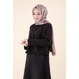 W-25-264 Massimo Donna Ceket - Siyah - 4 Drop