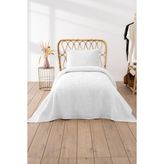 Waffle Tek Kişilik Pike Seti Beyaz 160X220 cm - Çok Renkli - 1 x 32 x 27 cm