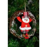 Waldern Luxury Yılbaşı Dekoratif Noel Baba Kapı Süsü 17*17cm