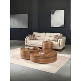 Walnut Ceviz Orta Sehpa Takımı