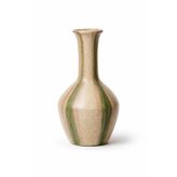 Warm Design Hand-Painted Terracotta Vazo Yeşil