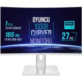 Warp WRP27-165-W 27 inç 165Hz 1ms Beyaz Curved Oyuncu Monitörü