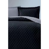Washed Soft Cift Tarafli Cift Kisilik Yatak Ortusu Lacivert