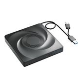 Wbacon Dizüstü Bilgisayar için Taşınabilir DVD Oynatıcı Dizüstü Bilgisayar için CD Burner, Dizüstü Bilgisayar için Harici CD/DVD Sürücüsü CD ROM Dizüstü USB3.0 ve Tip-C için Harici DVD Sürücüsü,