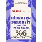 WD Türk Gıda Tipi Hidrojen Peroksit %6 3 Lt