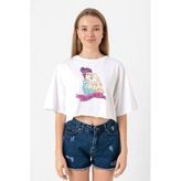 We Can Do It Beyaz Kadın Crop Tshirt