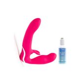 We-Vibe Happy Rabbit Bayanlara Özel Strapless Strap-On Rabbit Pembe Vibratör+Jel