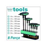 Weber Tools T Sap Delikli 8 Parça Torx Uçlu Allen Seti