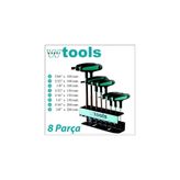 Weber Tools T Saplı Top Başlı 8 Parça Allen Seti