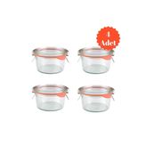Weck 165 Ml Kısa Cam Kavanoz Seti(4 Adet)