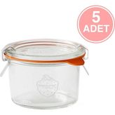 Weck 200 ml. Cam Saklama Kavanozu 5 Adet - Şeffaf