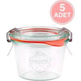 Weck 80 ml Cam Saklama Kavanozu 5 Adet