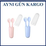 Wee Baby 134 Mavi Çatal Kaşık Seti