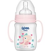 Wee Baby 135 150 ml Pembe Klasik Plus Geniş Ağızlı PP Biberon