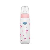 Wee Baby 250 ml Pembe Klasik Tavşan Desenli PP Biberon