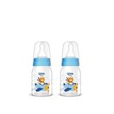 Wee Baby 877 125 ml Mavi 2'li Cam Biberon