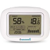 WEEWELL Oda İçi Dijital Nem Ve Sıcaklık Ölçer Higro Termometre Whm140 Tek Ebat